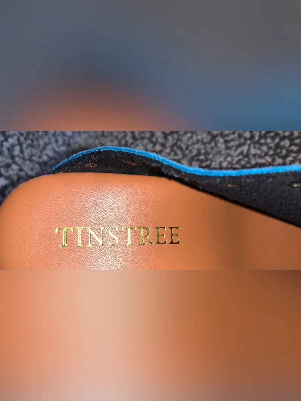 Tinstree Turquoise Vegan Suede Platform Mules Studded Heeled Clogs
